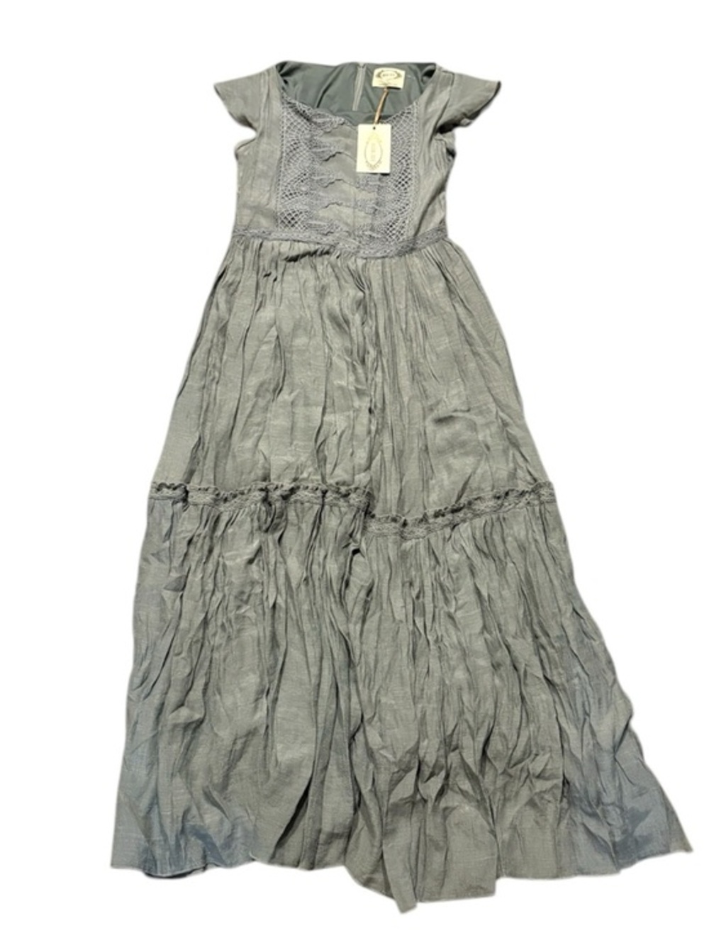 Joyfolie Mia Joy Macy Dress in olive gray 14 new nwt